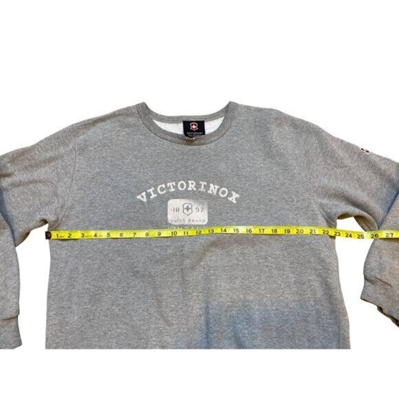 Victorinox Mens Grey‎ Crewneck Sweatshirt Large - Picture 7 of 8